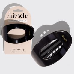 Black Flat Cloud Clip - Large